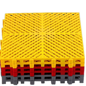 Interlocking Garage Floor Tiles Plastic Grid Vented Modular for Car Wash floor