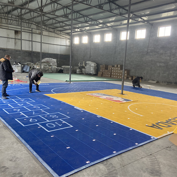 Outdoor Fiba Approved Hard Flat Surface Sports Skating And Hockey Sport Flooring Pickle Ball Sports Flooring Court Flooring