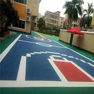 Anti slip outdoor floor tiles mini tennis court size