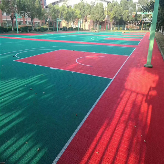 Anti slip outdoor floor tiles mini tennis court size