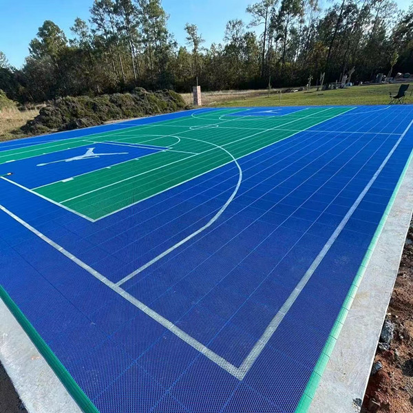 Outdoor Fiba Approved Hard Flat Surface Sports Skating And Hockey Sport Flooring Pickle Ball Sports Flooring Court Flooring