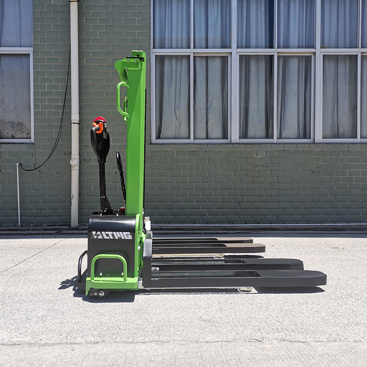 Chinese 500kg 700kg 1 ton Lithium Battery Semi Electric Full Electric Portable Forklift Self Loading Stacker