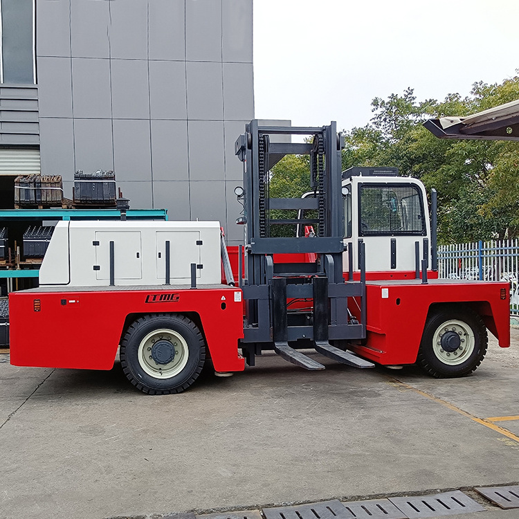 japanese engine 8ton 10ton electric Side Loader Forklift side loading forklift truck with hydraulic positioner