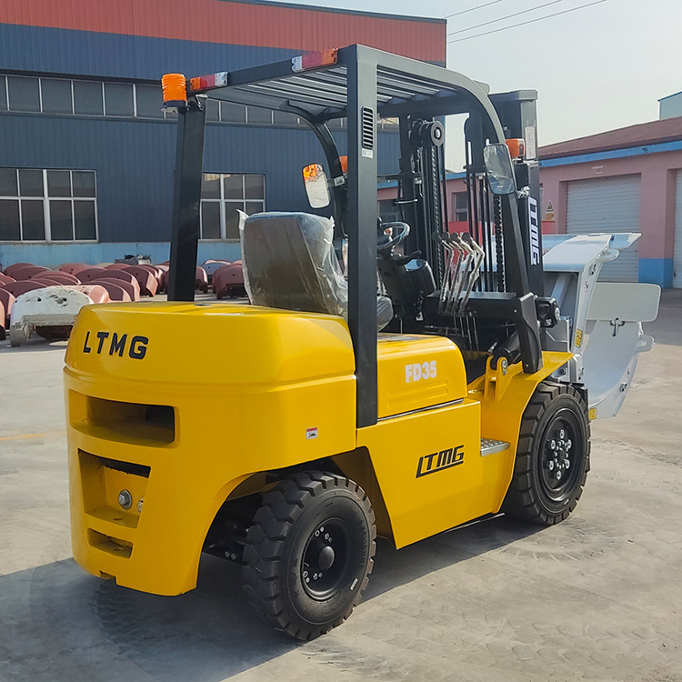 SECSUN montacargas forklift truck price 2 ton 3 ton 3.5 ton 4 ton diesel forklift with paper roll clamp