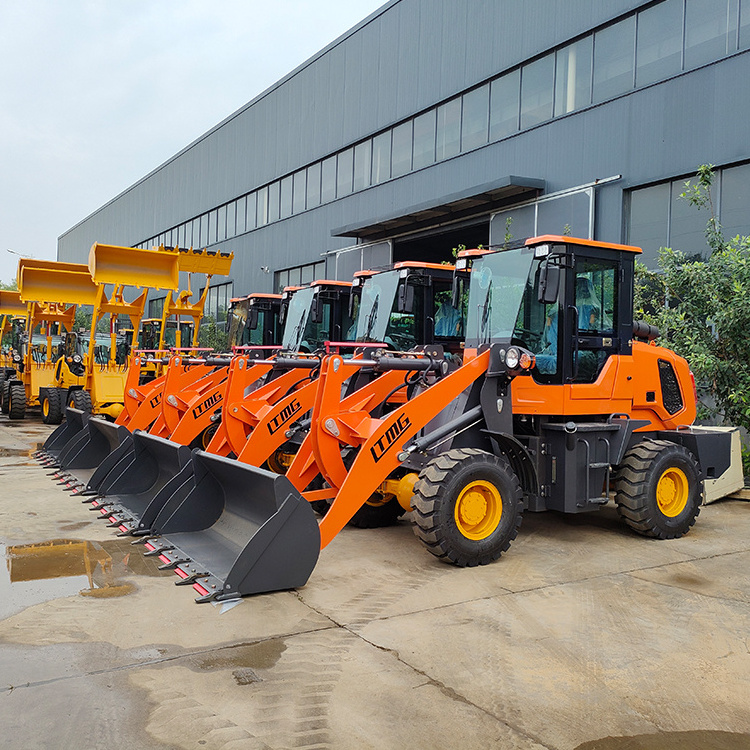 Chinese high quality 4 wheel drive front end loader 600kg 800kg mini wheel loader with CE certificate