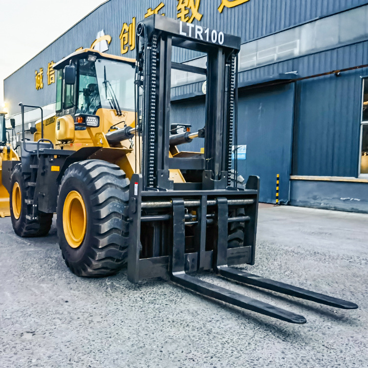 Off-road forklift 4WD 10 ton 15 ton 20 ton 25 ton 4x4 rough terrain forklift with full free mast