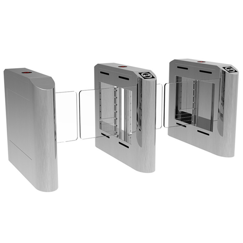 RFID swing gate barrier access control swing turnstile with UHF Reader