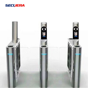 India High Security Face Recognition Fingerprint Access Control Swing Flap Barrier Gate speed turnstile gate