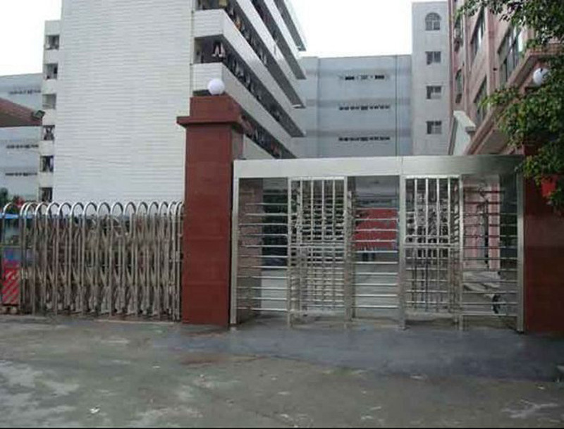 Full height 304 stainless steel door revolving turnstile gate