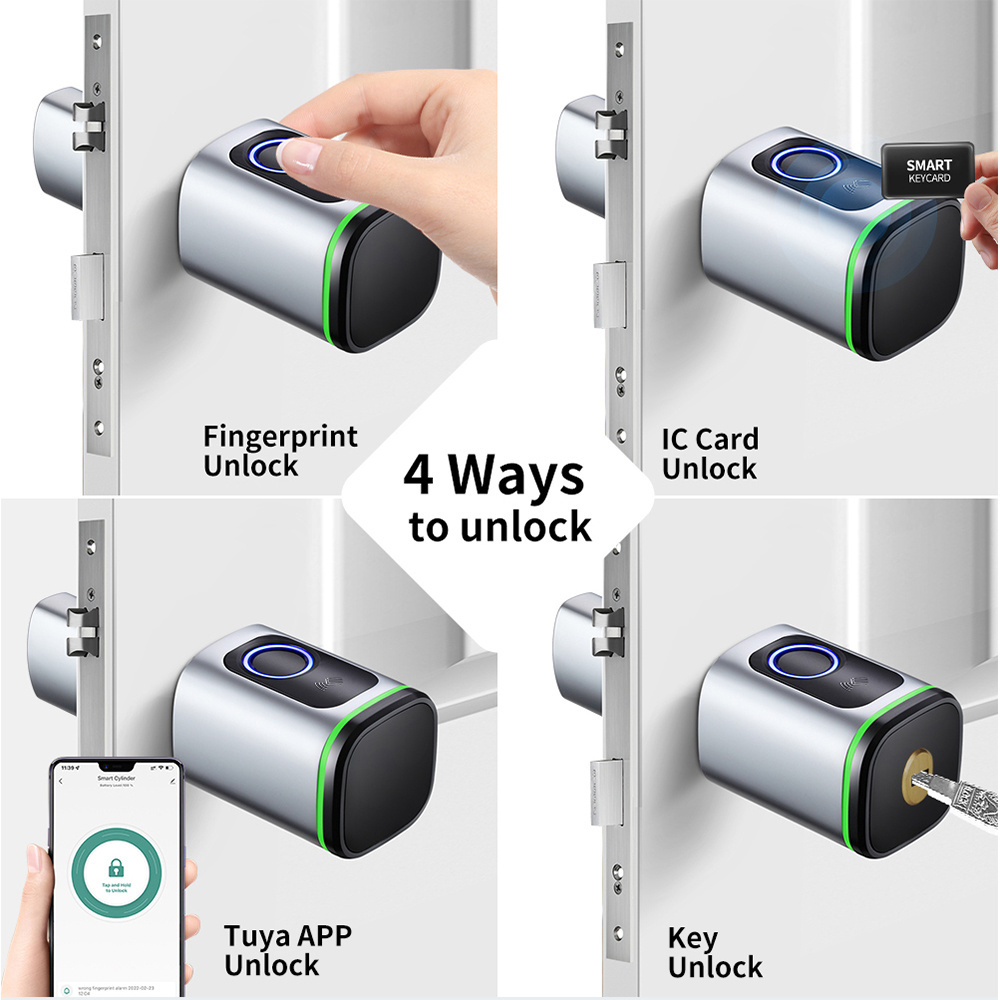 High Security Anti Theft smart door lock Tuya Smart Life biometric Intelligent electronic fingerprint smart lock