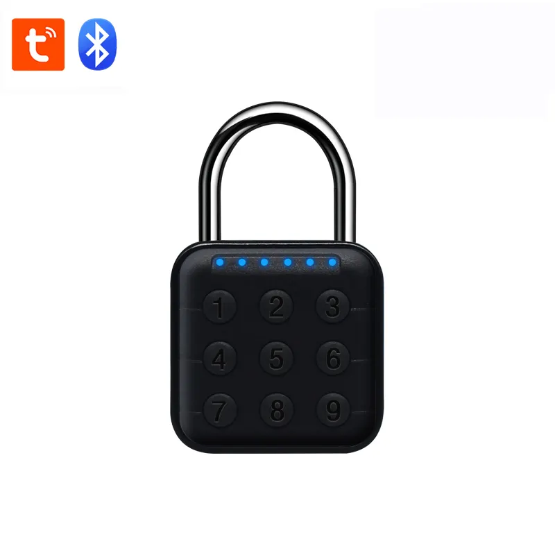 Outdoor IP67 Tuya Padlock Zinc Alloy Anti-theft Smart Lock Keyless Circuits Padlocks Mini Door Lock Luggage Smart Locks