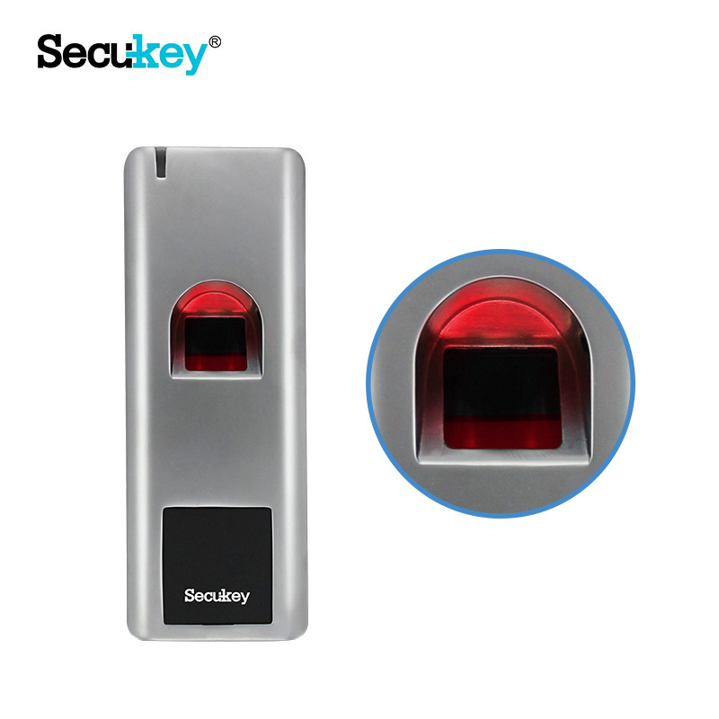 Waterproof biometric access control reader for outdoor gate lock