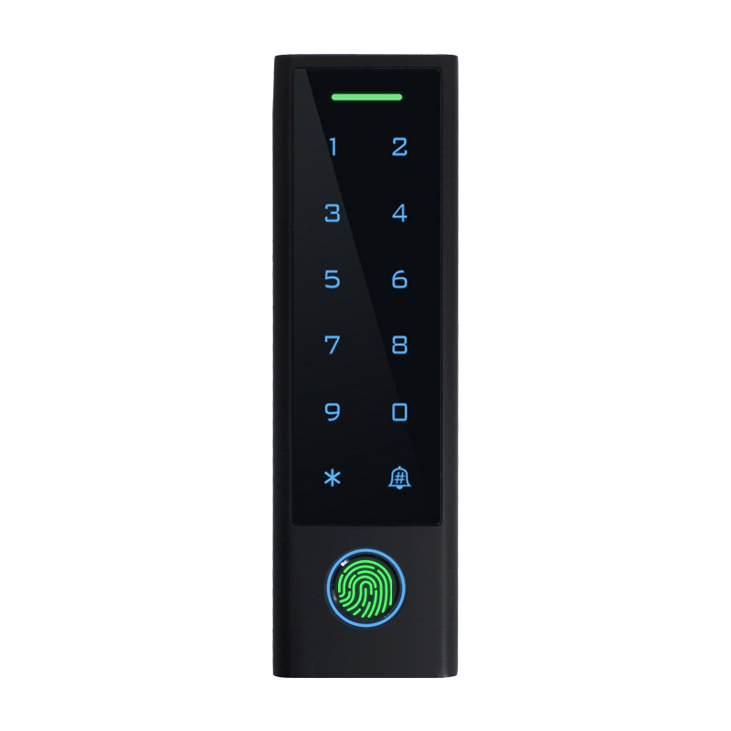 Door Entry Rfid Access Control System, Touch-screen Tuya Wifi Smart Door Lock Fingerprint biometric access control with Doorbell