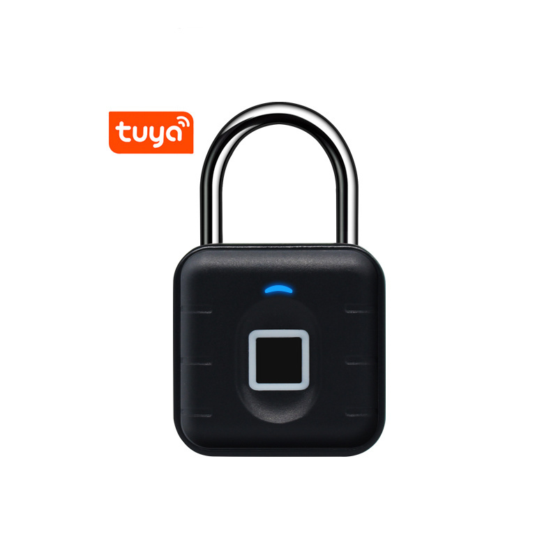 Factory Price Smart Lock Waterproof IP67 Fingerprint Padlock for Cabinet Luggage with Free Tuya Bluetooth App