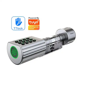 Outdoor Waterproof IP67 TT Lock Gate Password Fingerprint Door Lock,Tuya Smart Europe Mortise Adjustable Cylinder Door Lock