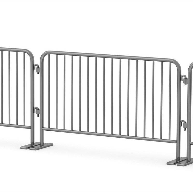 Flat Feet Crowd Control Barrier Outdoor Temporary Fence Panels Horse Retractable Steel Fence