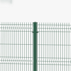 Strong style reinforcing galvanized 3D welded wire mesh fence for boundary wall designs