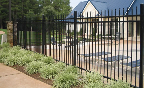 Square Post Welded Galvanized Wrought Iron Steel Picket Fencing for Garden Fence with Powder Coated