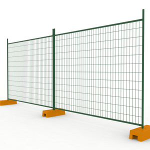 cheap Australian construction hoarding temporary fence removable plastic base temporary fence panel