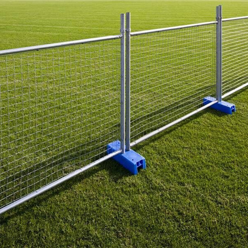 cheap Australian construction hoarding temporary fence removable plastic base temporary fence panel