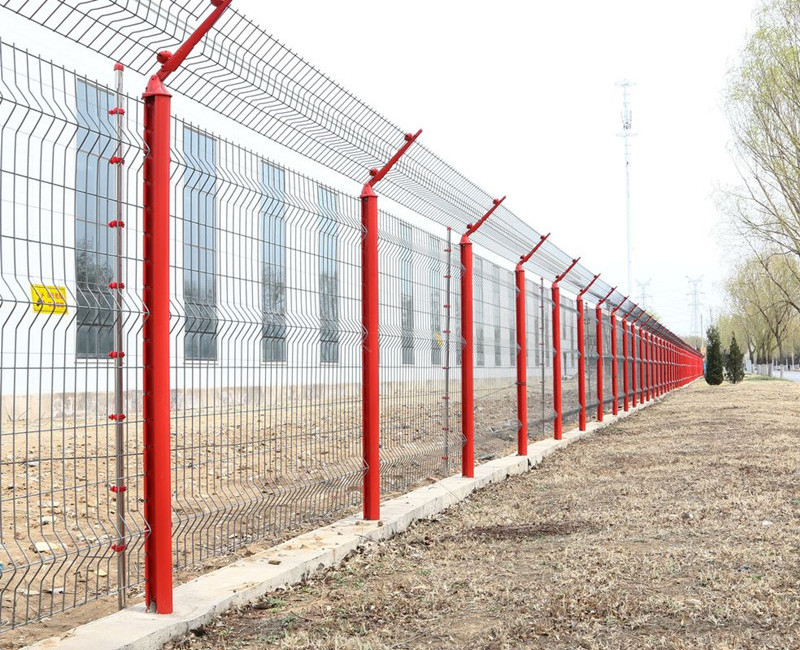 Strong style reinforcing galvanized 3D welded wire mesh fence for boundary wall designs