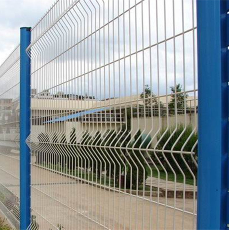 Strong style reinforcing galvanized 3D welded wire mesh fence for boundary wall designs