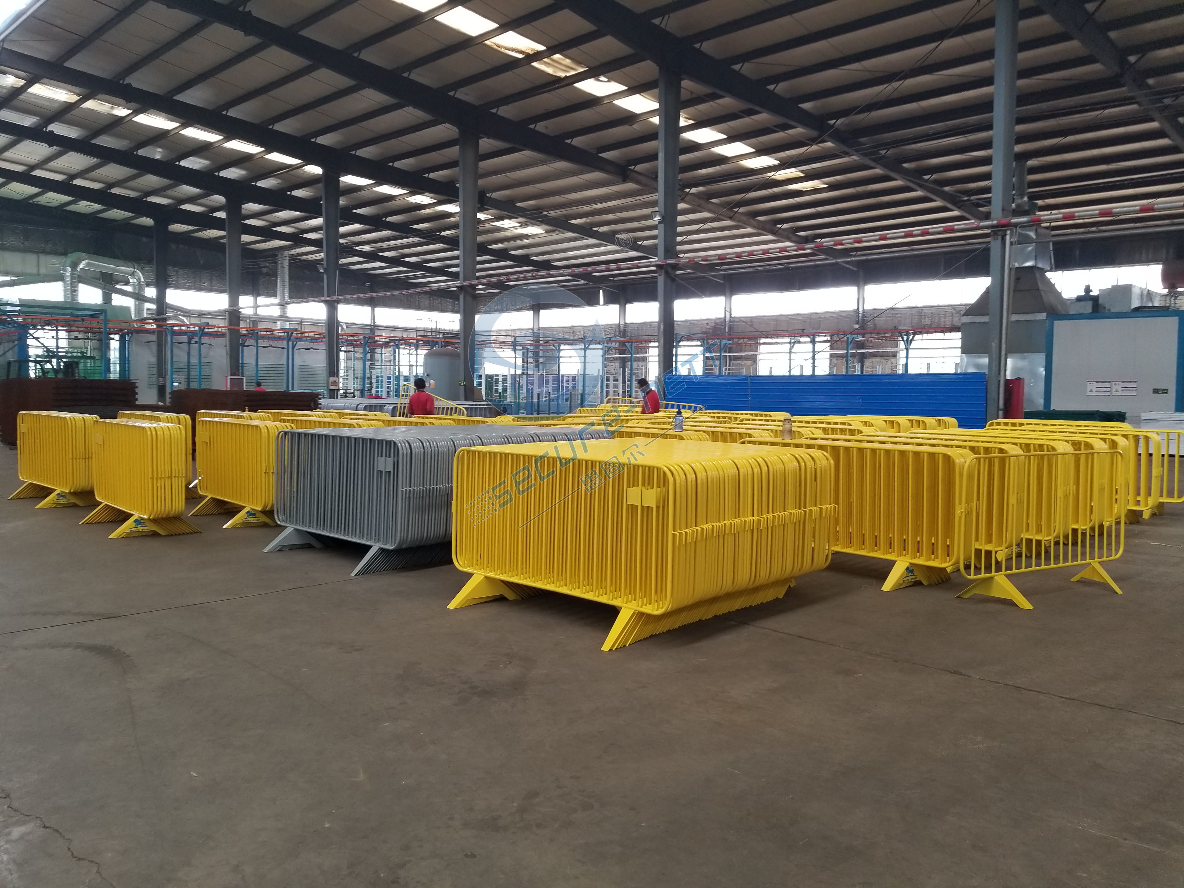 Flat Feet Crowd Control Barrier Outdoor Temporary Fence Panels Horse Retractable Steel Fence