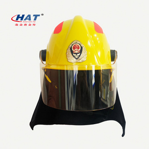 Factory Wholesale Type Anti Impact Fire Fighting Equipment Safety Fire Helmet Supply For Fire Fighting