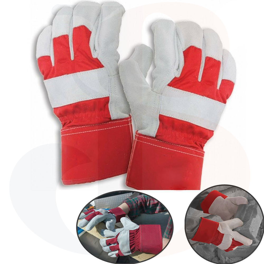 Canadian Rigger Safety Work Gloves Leather Gauntlet Heavy Duty Safety Industrial Work Gloves