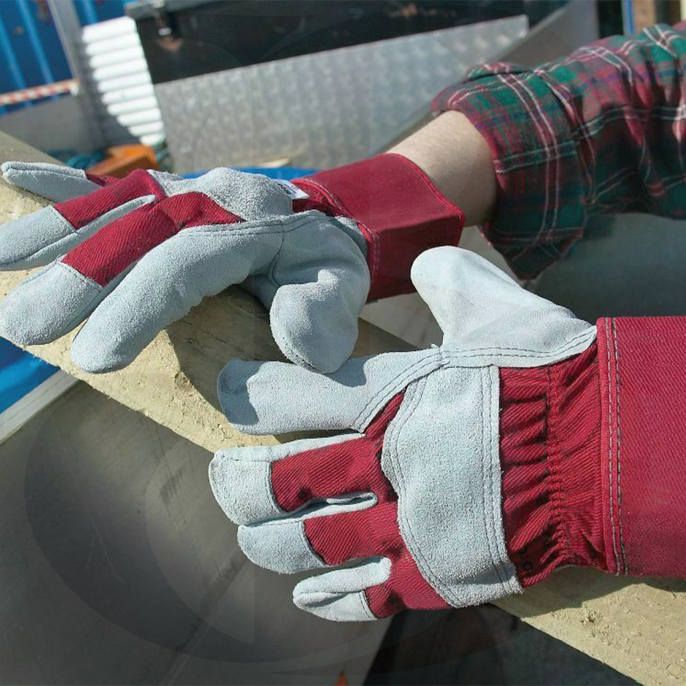 Canadian Rigger Safety Work Gloves Leather Gauntlet Heavy Duty Safety Industrial Work Gloves