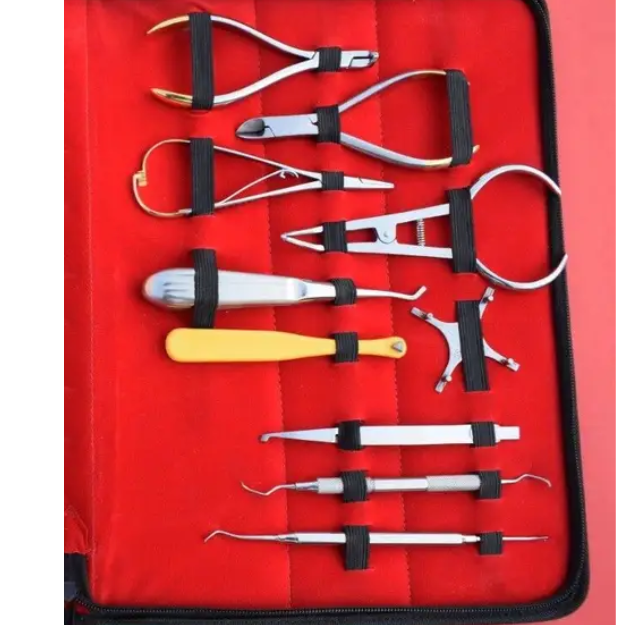 High Quality Orthodontic Kit All purpose Kit Basic Orthodontics Dental Instruments Set 18 Pcs Composite Kit Stainless Steel