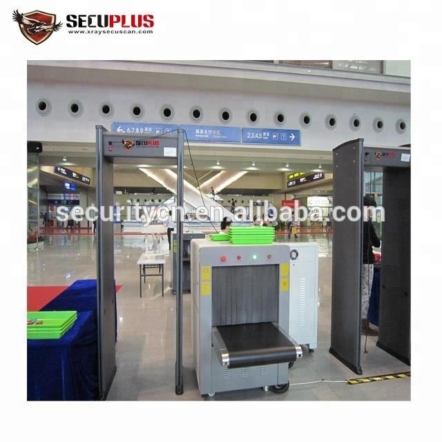 reliable single zone door frame metal detector walk through gate security equipment in hotel, bank, expo