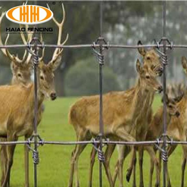 Galvanized cheap sheep deer wire fence rolls field mesh fencing for horses