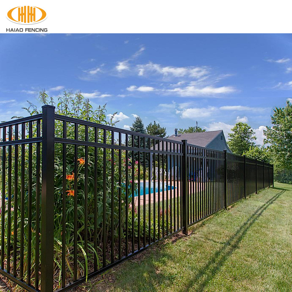 Wholesale modern new design prefabricated wrought iron garden fence