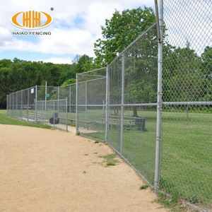 Hot selling galvanized pvc coated 8 foot chain link fence perimeter fence wire fencing 8 ft for sale