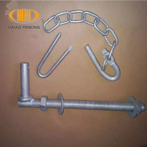 Farm gate hardware hinge lugs, gate latch and gudgeon, accessories for farm gate