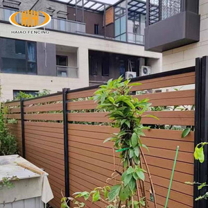 High quality white wood plastic composite 8ft panel set decking wpc fence