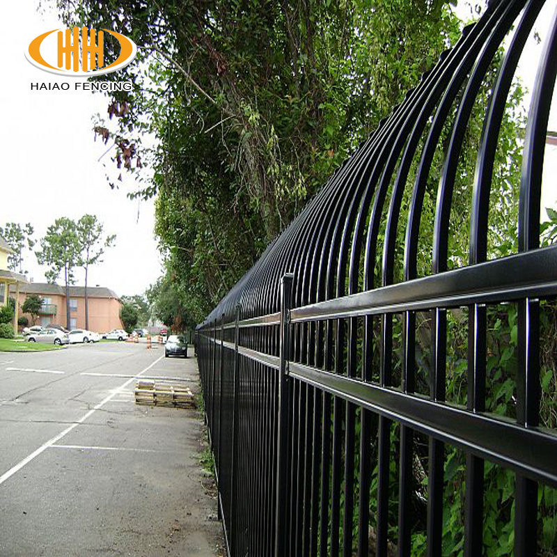 Professional 6 foot easily assembled wrought iron fence ornaments