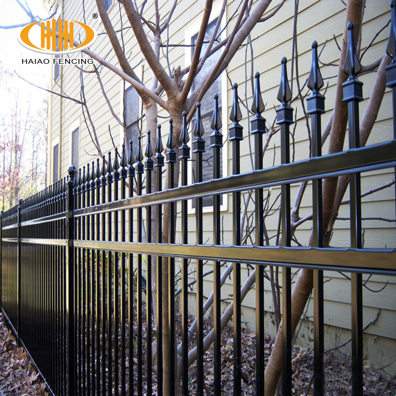 6ft&8ft cheap spear top metal fence panels/ornamental wrought iron fencing