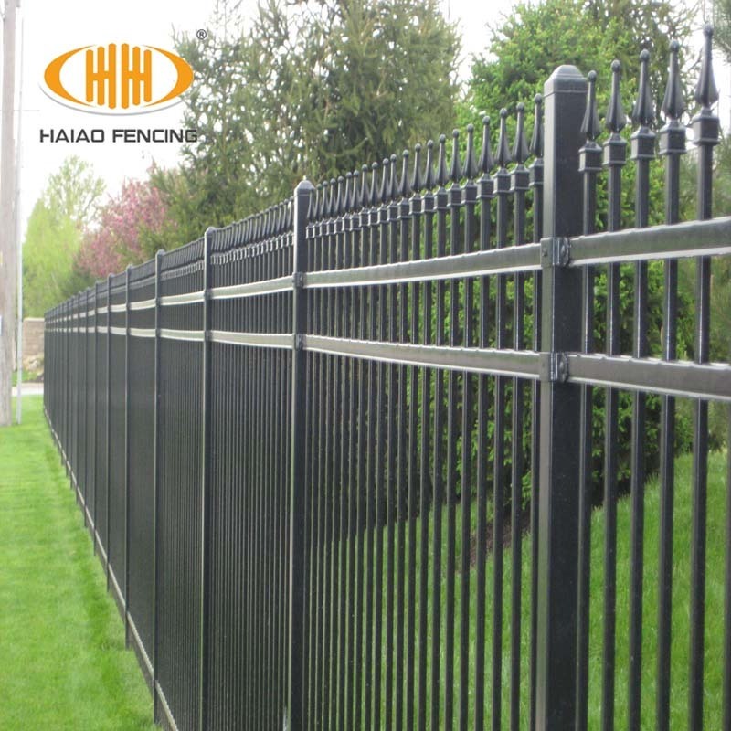 6ft&8ft cheap spear top metal fence panels/ornamental wrought iron fencing