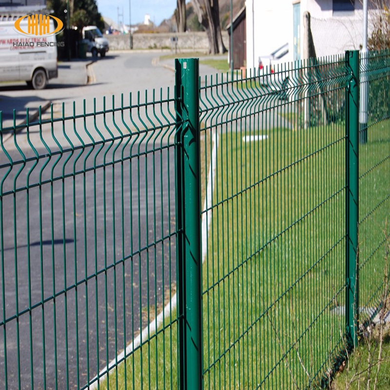 Prix grillage rigide en 3d pour cloture poteaux et bavolet, rigid wire mesh price for fence