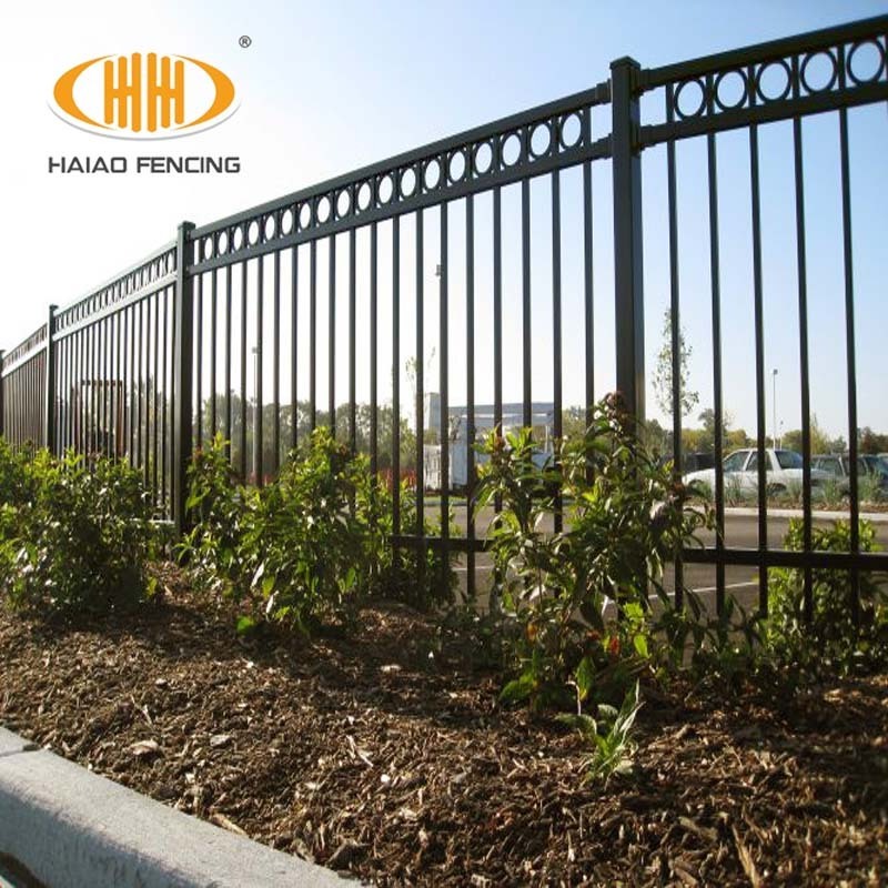 Anti rust racking aluminum security outdoor fence panels, 6' x 8'  metal pool fence panels