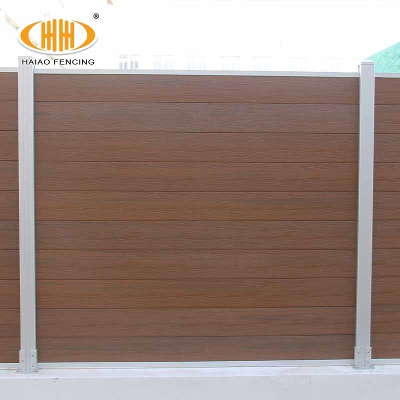 Factory supply 6x8 fence vinyl high quality wood plastic composite board used wood fencing for sale