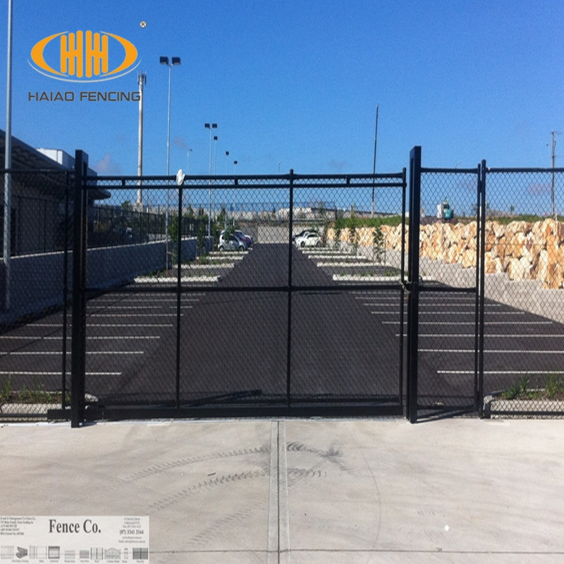 Galvanized Steel Walk-Through Chain Link Wire Mesh Fence Gate