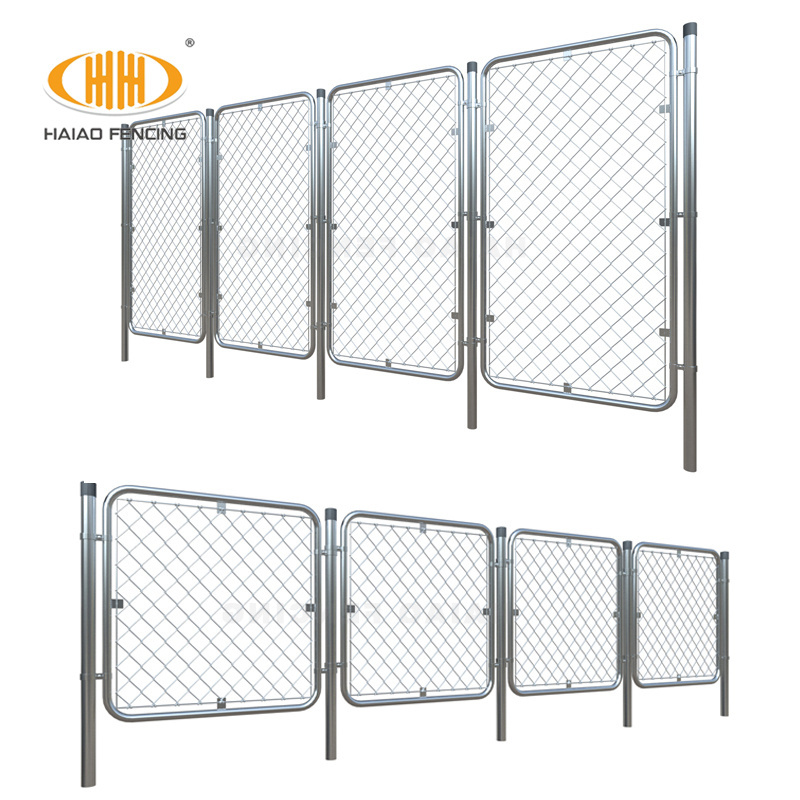 Galvanized Steel Walk-Through Chain Link Wire Mesh Fence Gate