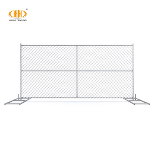 6' high x 10' long chain link portable panels used temporary fences for construction