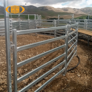 Wholesale bulk high quality Australia standard galvanized metal cattle corral livestock farm yard fence panels