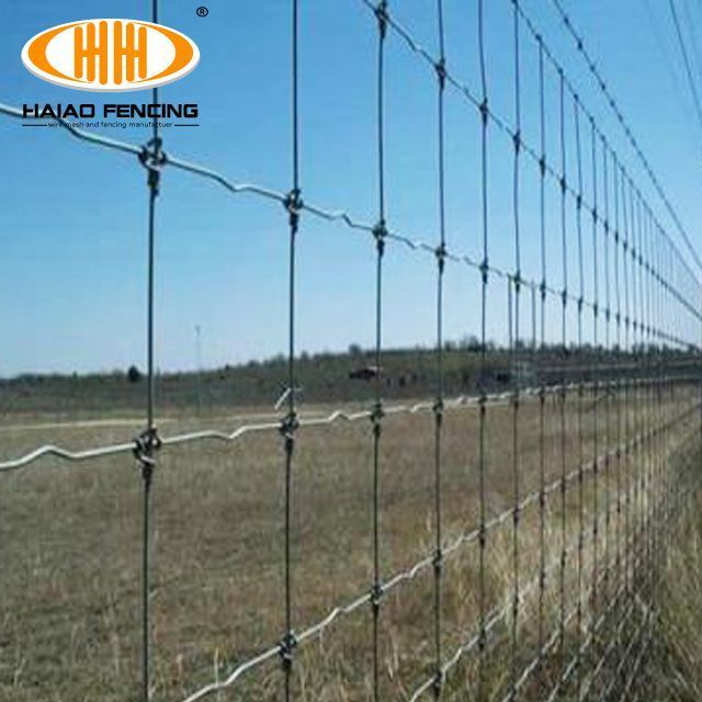 Galvanized cheap sheep deer wire fence rolls field mesh fencing for horses