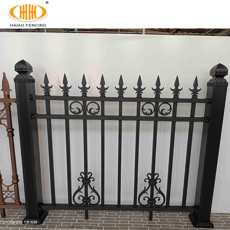 6 ft high fence panels aluminum powder coated garden privacy outdoor screen aluminum gate fence with door