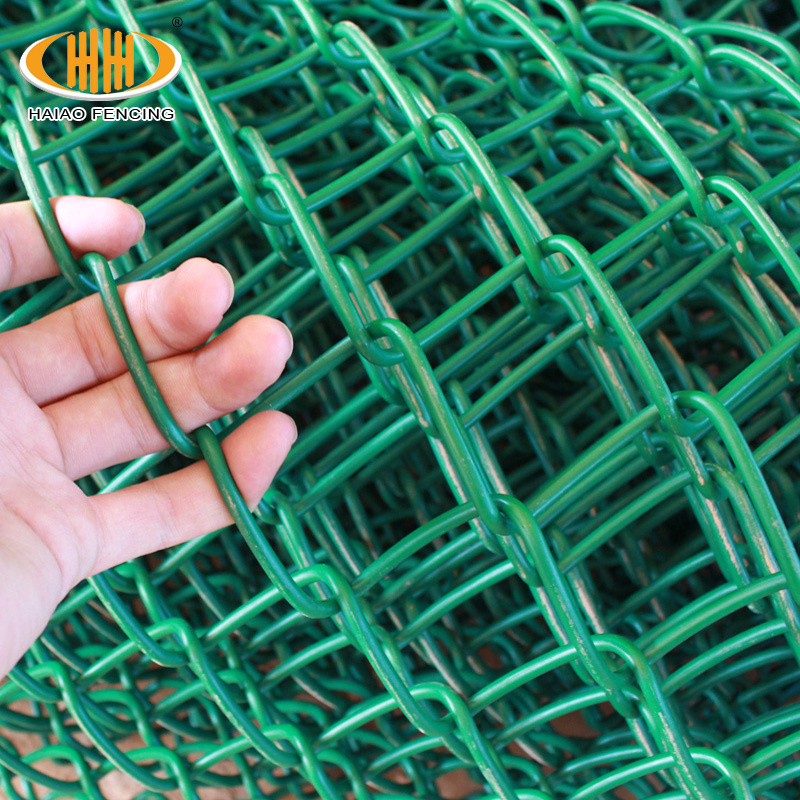 6 foot 9 gauge high quality used chain link fence price galvanized and pvc coated wire fence for sale